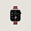 视图: 正面图, Apple Watch Hermès 42毫米单圈Attelage表带