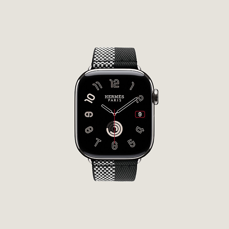 Apple Watch Hermès 42毫米单圈Toile H游戏二重奏表带
