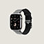 视图: 正面图, Apple Watch Hermès 42毫米单圈Toile H表带