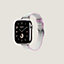 视图: 正面图, Apple Watch Hermès 42毫米单圈Twill Jump Attelage表带