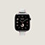 视图: 正面图, Apple Watch Hermès 42毫米单圈Twill Jump Attelage表带