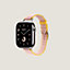 视图: 正面图, Apple Watch Hermès 42毫米单圈Twill Jump Attelage表带