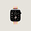 视图: 正面图, Apple Watch Hermès 42毫米单圈Twill Jump Attelage表带