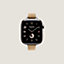 视图: 正面图, Apple Watch Hermès 42毫米单圈Twill Jump Attelage表带