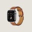 视图: 正面图, Apple Watch Hermès 42毫米单圈表带