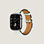 视图: 正面图, Apple Watch Hermès 42毫米单圈表带