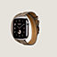 视图: 正面图, Apple Watch Hermès 42毫米双圈Attelage表带