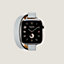 视图: 正面图, Apple Watch Hermès 42毫米双圈Attelage表带
