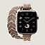 视图: 正面图, Apple Watch Hermès 42毫米双圈Bridon Lisere Attelage表带