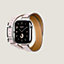 视图: 正面图, Apple Watch Hermès 42毫米双圈Hapi Attelage表带