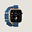视图: 正面图, Apple Watch Hermès 42毫米双圈Hapi Attelage表带