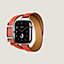 视图: 正面图, Apple Watch Hermès 42毫米双圈Hapi Attelage表带