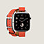 视图: 正面图, Apple Watch Hermès 42毫米双圈Hapi Attelage表带