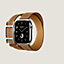 视图: 正面图, Apple Watch Hermès 42毫米双圈Hapi表带