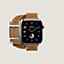 视图: 正面图, Apple Watch Hermès 42毫米双圈Hapi表带