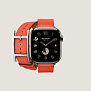 视图: 正面图, Apple Watch Hermès 42毫米双圈Hapi表带