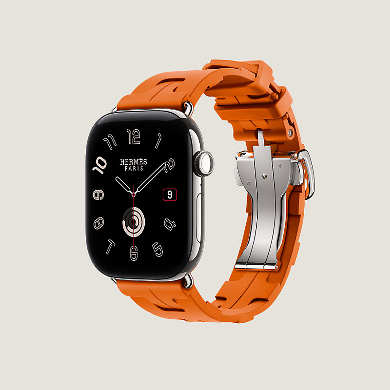 Apple Watch Hermès 46毫米单圈Kilim折叠扣表带, 视图: , 当前为第3张（共4张）