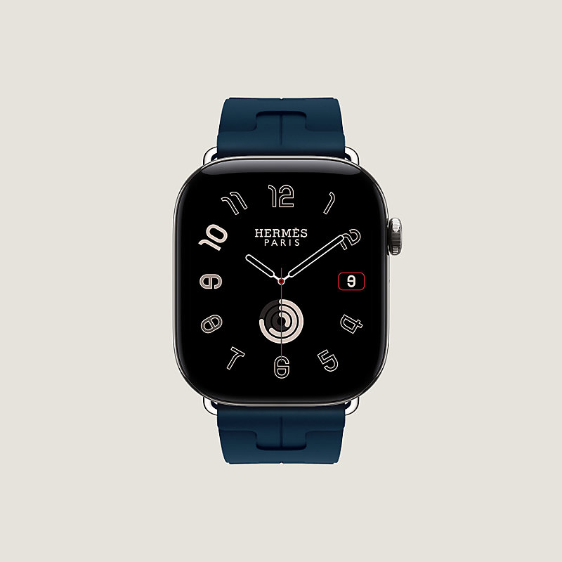 Apple Watch Hermès 46毫米单圈Kilim折叠扣表带, 视图: , 当前为第4张（共4张）