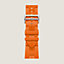 视图: 平面, Apple Watch Hermès 46毫米单圈Kilim折叠扣表带