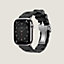 视图: 正面图, Apple Watch Hermès 46毫米单圈Kilim折叠扣表带