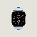 视图: 正面图, Apple Watch Hermès 46毫米单圈Kilim折叠扣表带