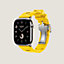视图: 正面图, Apple Watch Hermès 46毫米单圈Kilim折叠扣表带
