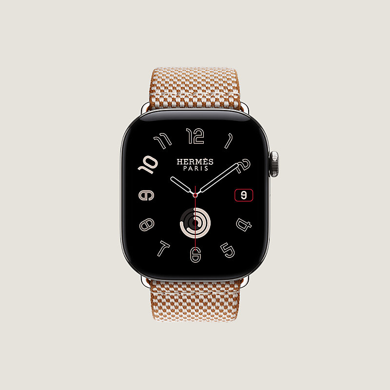 Apple Watch Hermès 46毫米单圈Toile H表带, 视图: , 当前为第4张（共4张）