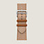 视图: 平面, Apple Watch Hermès 46毫米单圈Toile H表带