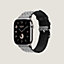 视图: 正面图, Apple Watch Hermès 46毫米单圈Toile H表带