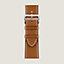 视图: 平面, Apple Watch Hermès 46毫米单圈折叠扣表带