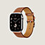 视图: 正面图, Apple Watch Hermès 46毫米单圈表带