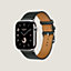 视图: 正面图, Apple Watch Hermès 46毫米单圈表带