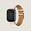 视图: 正面图, Apple Watch Hermès 46毫米单圈表带