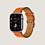 视图: 正面图, Apple Watch Hermès 46毫米单圈表带