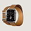 视图: 正面图, Apple Watch Hermès 46毫米双圈Hapi表带