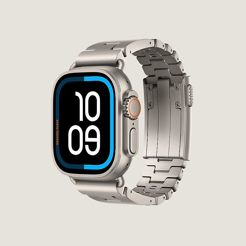 Apple Watch Hermès 49毫米单圈Grand H Titane表带, 视图: , 当前为第3张（共4张）
