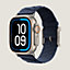 视图: 正面图, Apple Watch Hermès Ultra 49毫米单圈En Mer表带