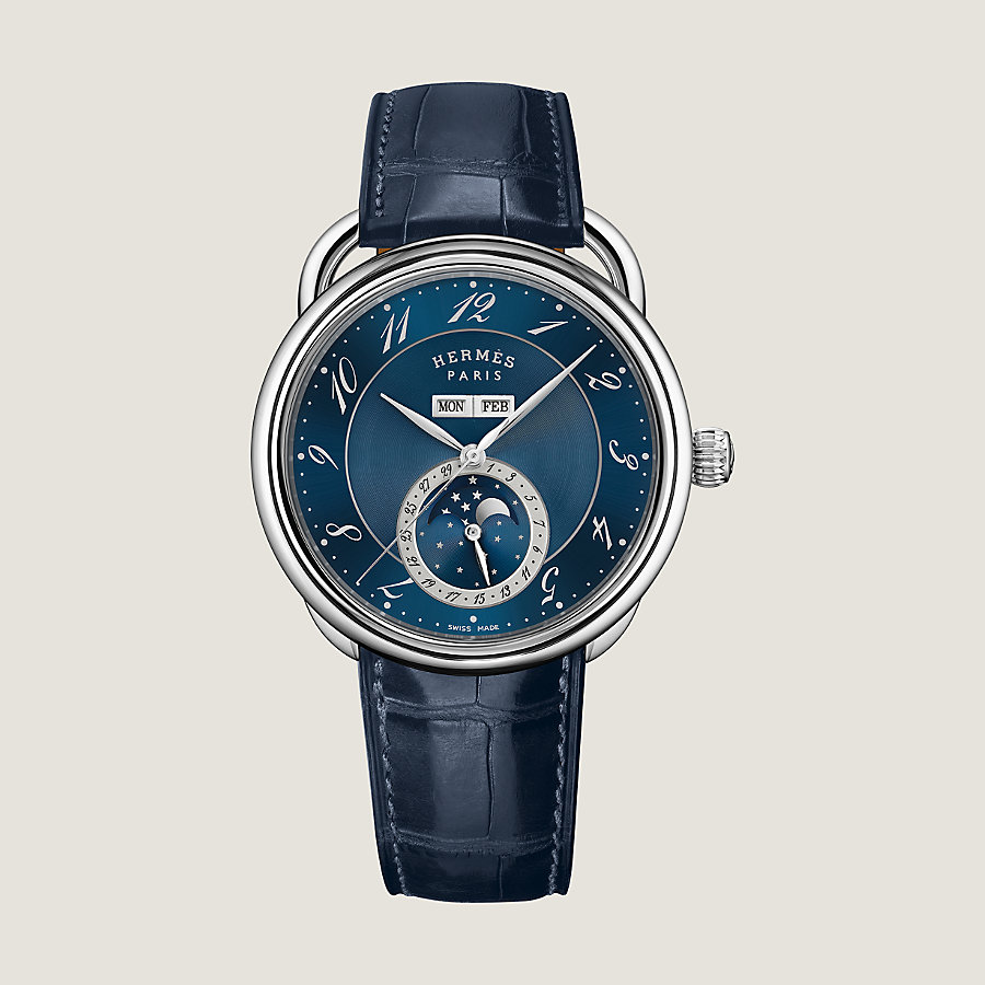 Arceau Grande Lune watch, 43 mm