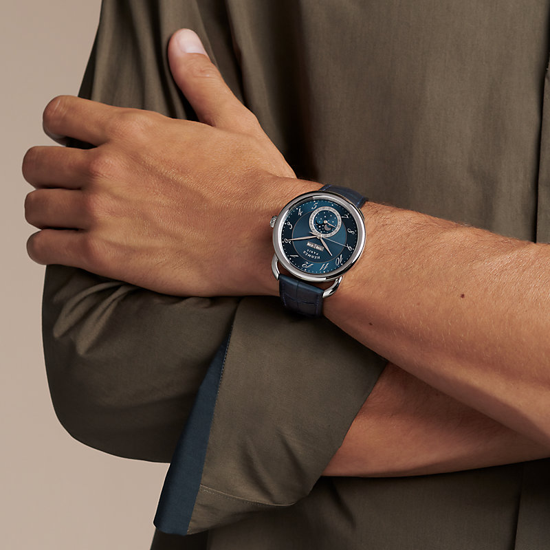 Arceau Grande Lune watch, 43 mm | Hermès Mainland China