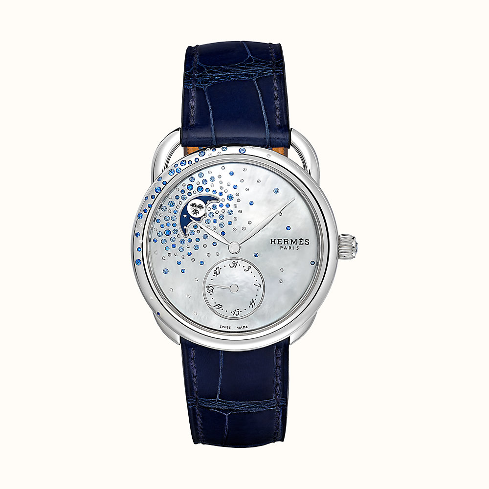 Arceau Petite Lune watch, 38 mm | Hermès China