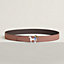 Artificier belt buckle & Reversible leather strap 32 mm, view 1 of 3