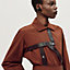 View: Worn, Asymmetric mixed leather coat