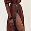 View: Worn, Asymmetric mixed leather coat