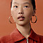 View: Worn, Athena earrings, large model