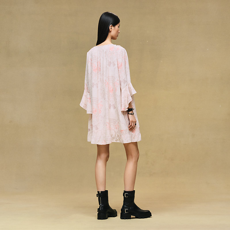 "Aux Champs Remix" flared short dress