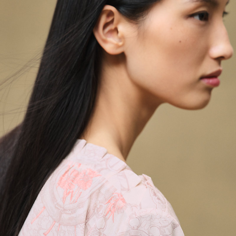 “Aux Champs Remix”荷叶边郁金香连衣裙