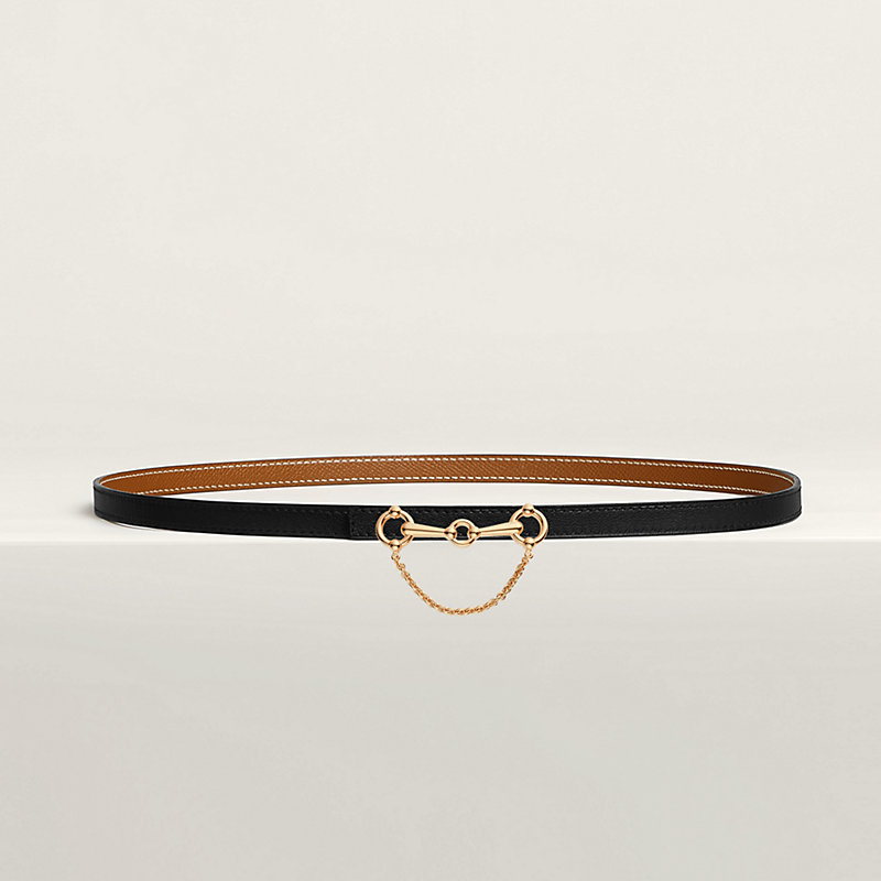 Baby Rider belt buckle & Reversible leather strap 13 mm