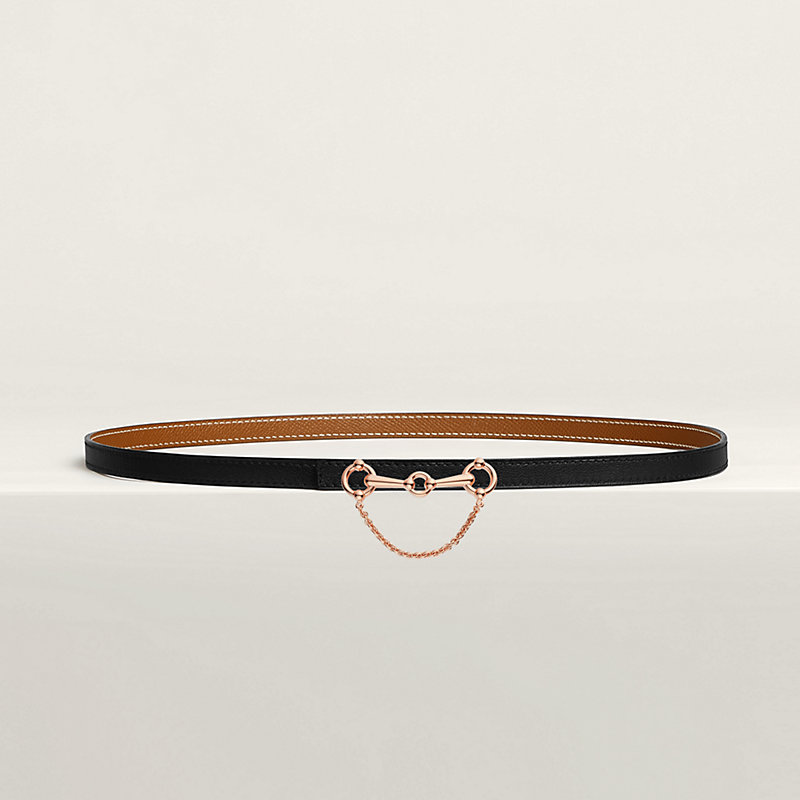 Baby Rider belt buckle & Reversible leather strap 13 mm