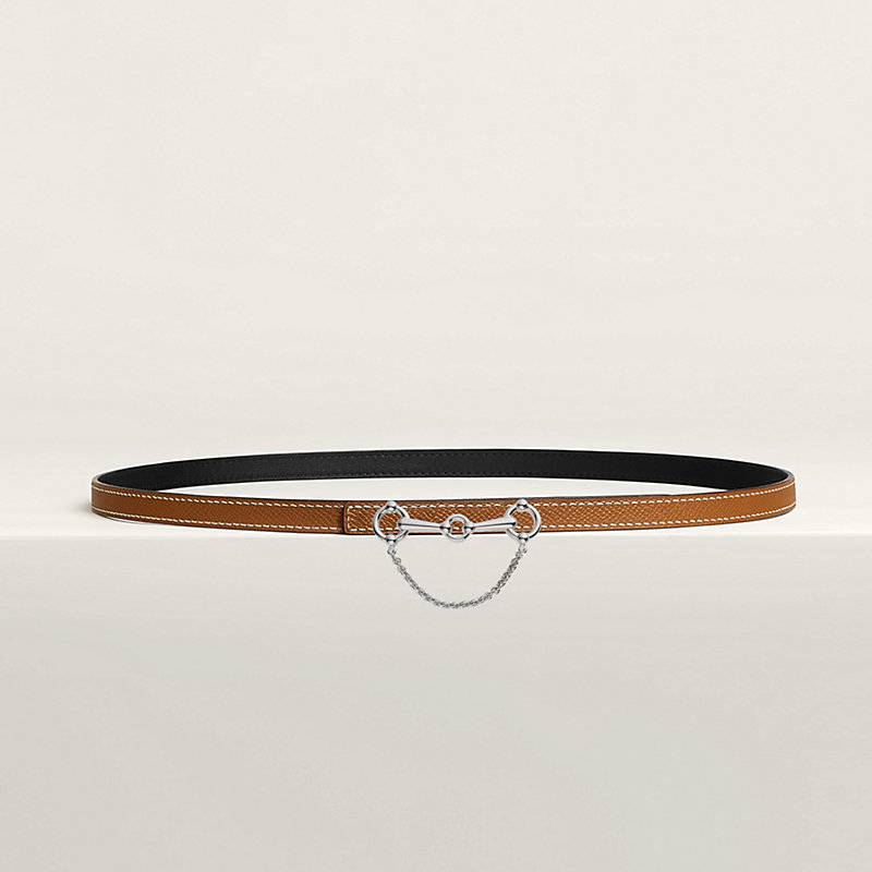 Baby Rider belt buckle & Reversible leather strap 13 mm