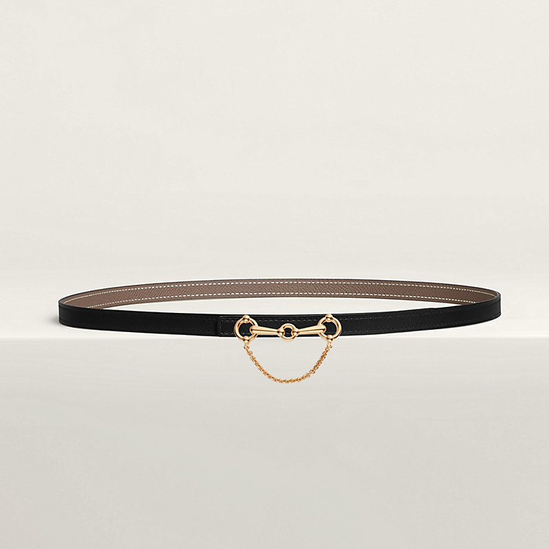 Baby Rider belt buckle & Reversible leather strap 13 mm